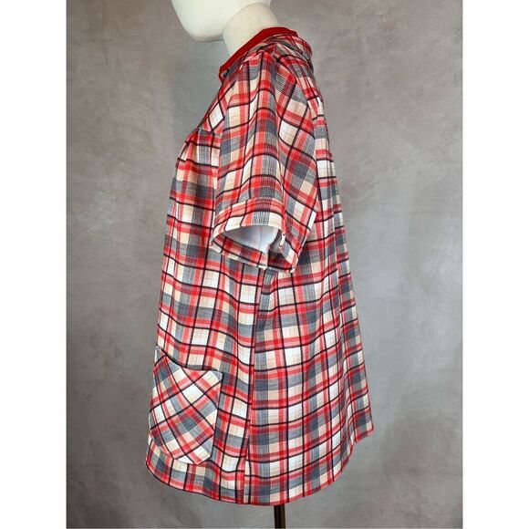 VintageāPlus Size Dagger Collar Blouse Set Mod 70s - Picture 3 of 7